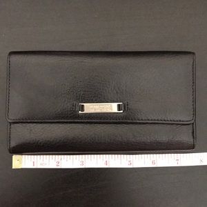 Black leather wallet